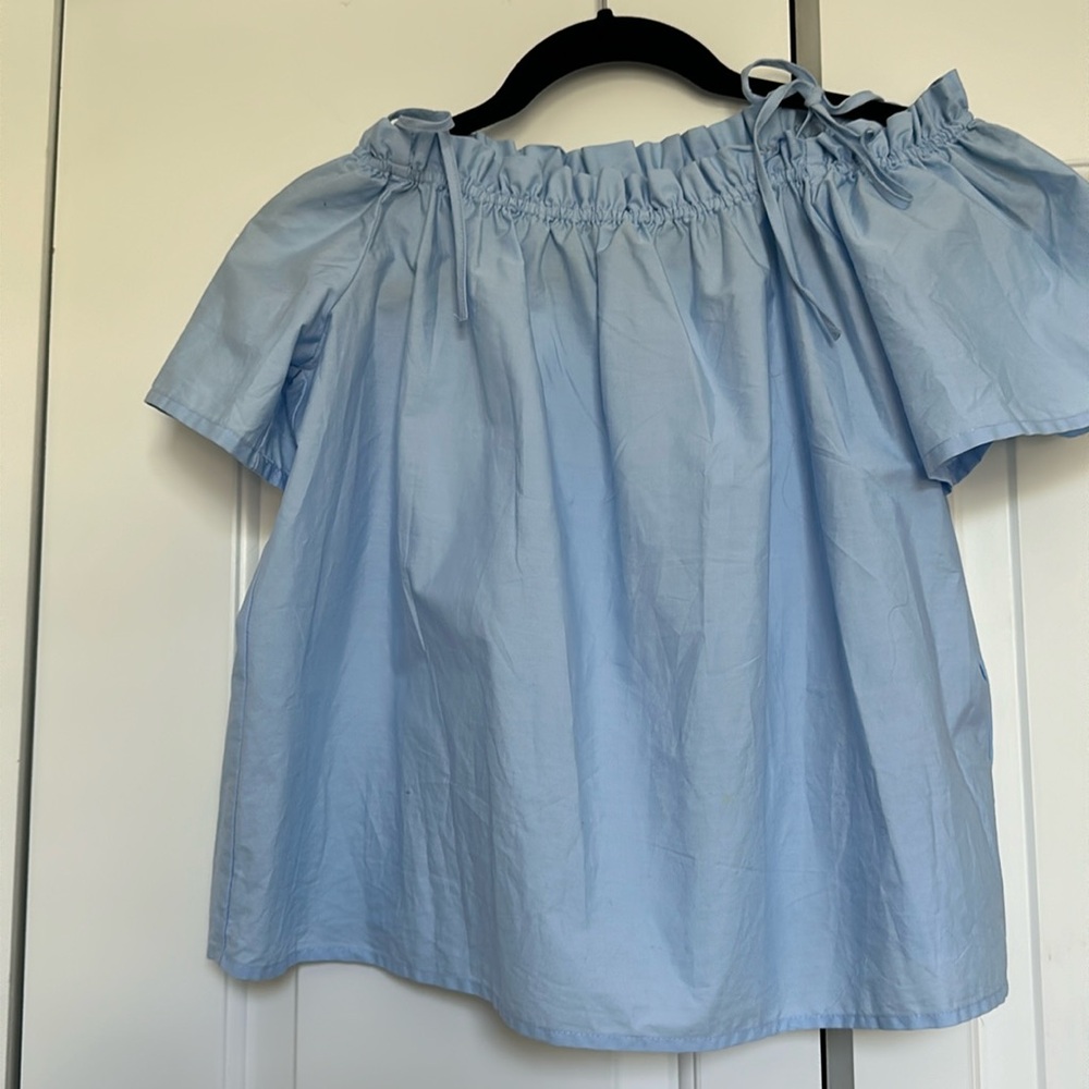 H&M shoulder tie shirt